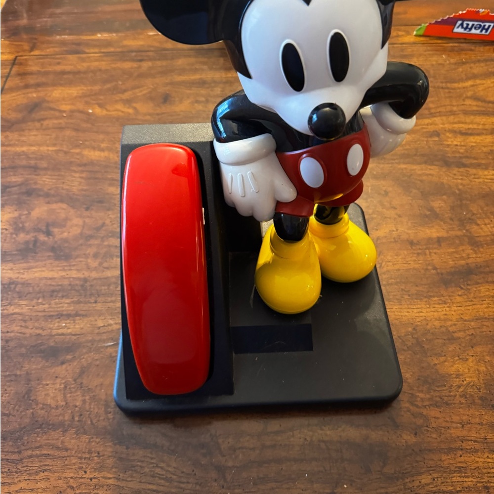 Disney Mickey Mouse Red and Black Home Phone - Picture 5 of 7